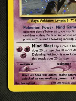 Slowking - Neo Genesis - 14/111 - Holo Rare (LP/MP) Pokemon TCG Card - Image 3