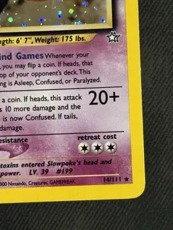 Slowking - Neo Genesis - 14/111 - Holo Rare (LP/MP) Pokemon TCG Card - Image 4