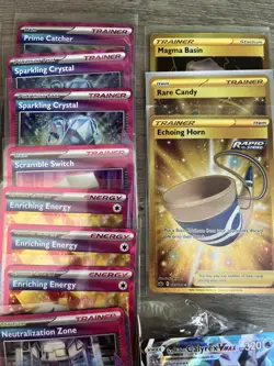 Pokemon TCG V Card Lot Of 50 NM Full Art Trainers, Secret Rare, Galarian Gallery - Image 3