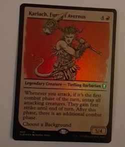 Karlach, Fury of Avernus Showcase FOIL NM Baldurs Gate MTG Magic the Gathering - Image 1