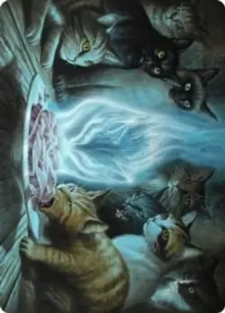 4x Art Series (56/81) - Can't Stay Away MTG Innistrad: Midnight Hunt NM Magic Re - Image 1