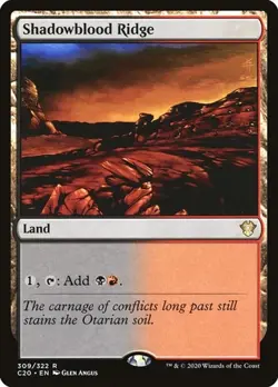 2x Shadowblood Ridge Commander 2020 NM MTG - Image 1