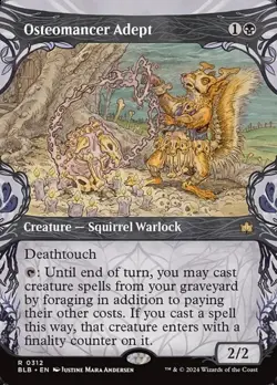 Osteomancer Adept - Extended Art Showcase BLB NM MTG - Image 1