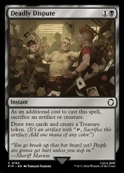 Deadly Dispute PIP NM MTG - Image 1