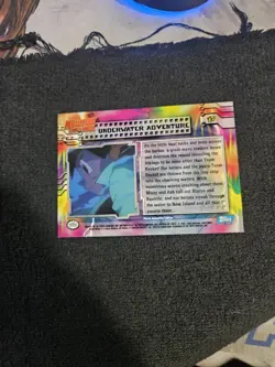 UNDERWATER ADVENTURE #17 Topps Pokemon Card Mewtwo Strikes Back BLUE Logo - Image 2