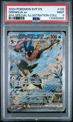 POKEMON SHROUDED FABLE GRENINJA EX #132 ILLUSTRATION PSA 9 MINT #110495895 - Image 1