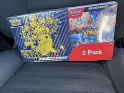 Pokemon Surging Sparks ETB + Booster Bundle Costco 2-pack SEALED SHIPS FAST - Image 1