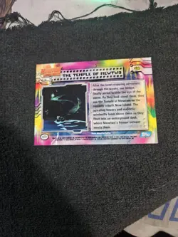 Topps Pokemon Mewtwo Strikes Back #18 The Temple of Mewtwo Blue Logo - Image 2