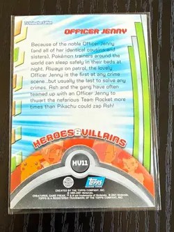 2000 Topps Pokemon Series 3 #HV11 Heroes Officer Jenny Holo Foil - Image 2