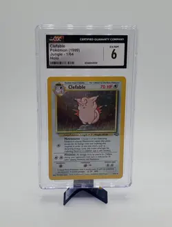 Pokemon 1999 Clefable Jungle Series HOLO CGC 6 - Image 1