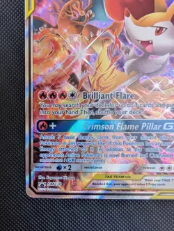 Pokemon Charizard & Braixen GX Tag Team Black Star Promo SM230 TCG - Image 3