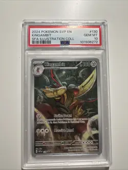 2024 Pokemon SVP Kingambit #130 SFA Illustration Coll Gem MT 10 - Image 1