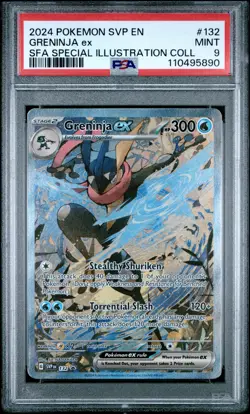 POKEMON SHROUDED FABLE GRENINJA EX #132 ILLUSTRATION PSA 9 MINT #110495890 - Image 1