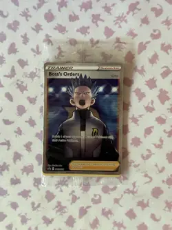 Pokemon SEALED Boss's Orders SWSH251 + 132/172 Full Art Cosmos Holo Pack! - Image 1