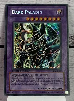 YuGiOh Dark Paladin DMG-001 - Duel Master’s Guide Secret RARE Limited Edition LP - Image 1
