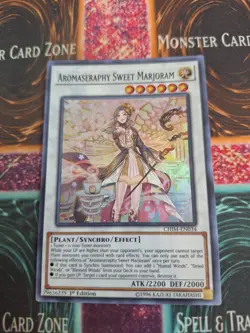 Yugioh Aromaseraphy Sweet Marjoram CHIM-EN034 Super Rare 1st Edition Near Mint - Image 1