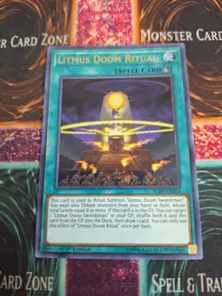 Yugioh Litmus Doom Ritual BLRR-EN014 Ultra Rare 1st Edition Near Mint - Image 1