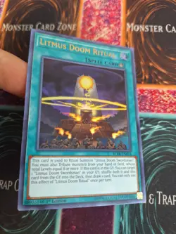 Yugioh Litmus Doom Ritual BLRR-EN014 Ultra Rare 1st Edition Near Mint - Image 2