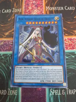 Yugioh Ruin, Supreme Queen of Oblivion OP08-EN004 Super Rare Unlimited Near Mint - Image 1