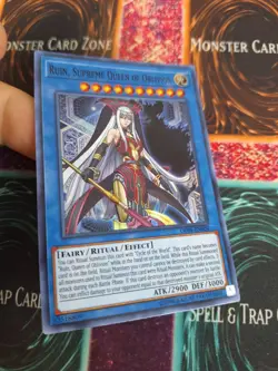 Yugioh Ruin, Supreme Queen of Oblivion OP08-EN004 Super Rare Unlimited Near Mint - Image 2
