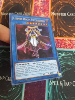 Yugioh Litmus Doom Swordsman BLRR-EN013 Ultra Rare 1st Edition Near Mint - Image 2