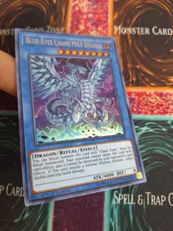Yugioh Blue-Eyes Chaos MAX Dragon DUPO-EN048 Ultra Rare 1st Edition Near Mint - Image 2