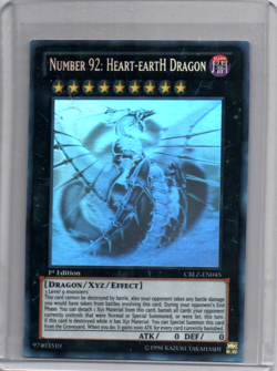 Yugioh - Number 92: Heart-Earth Dragon - Ghost Rare - 1st Edition - Image 1