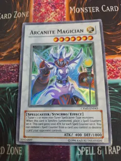 Yugioh Arcanite Magician CRMS-EN043 Super Rare Unlimited LP/MP - Image 1