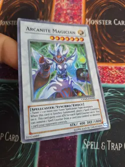 Yugioh Arcanite Magician CRMS-EN043 Super Rare Unlimited LP/MP - Image 2