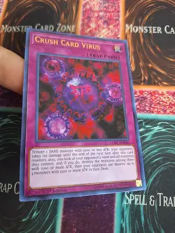 Yugioh Crush Card Virus LCKC-EN046 Ultra Rare 1st Edition Near Mint - Image 2