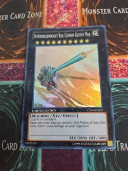 Yugioh Superdreadnought Rail Cannon Gustav Max CT10-EN007 Super Limited NM - Image 1