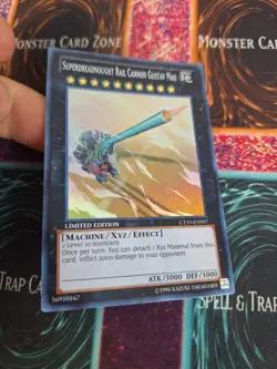 Yugioh Superdreadnought Rail Cannon Gustav Max CT10-EN007 Super Limited NM - Image 2