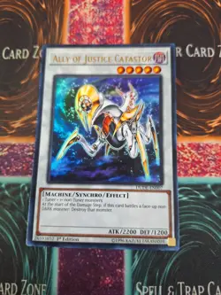 Yugioh Ally of Justice Catastor DUDE-EN007 Ultra Rare 1st Edition Near Mint - Image 1