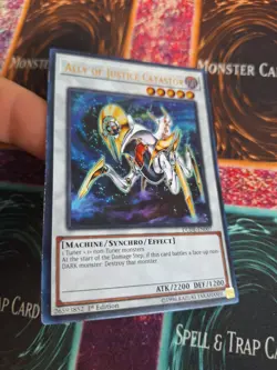 Yugioh Ally of Justice Catastor DUDE-EN007 Ultra Rare 1st Edition Near Mint - Image 2