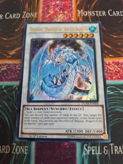 Yugioh Brionac, Dragon of the Ice Barrier DUDE-EN008 Ultra Rare 1st Edition NM - Image 1