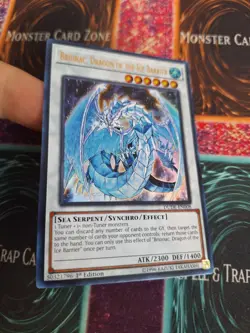 Yugioh Brionac, Dragon of the Ice Barrier DUDE-EN008 Ultra Rare 1st Edition NM - Image 2
