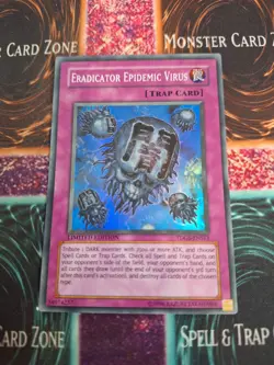 Yugioh Eradicator Epidemic Virus TDGS-ENSE1 Super Rare Limited Near Mint - Image 1