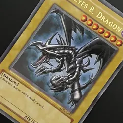 *Foil Shift Error* YuGiOh Red-Eyes Black Dragon Ultra Rare LOB-E056 2002 NM - Image 3