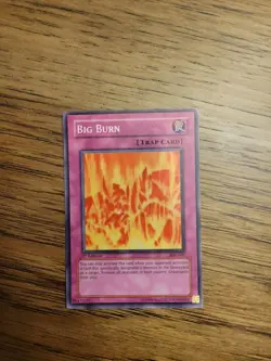 YuGiOh! Big Burn IOC-047 Super Rare 1st Edition Invasion of Chaos Holo - Image 1