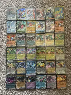 75 Card Pokemon TCG Lot Illustration Rares, Trainers, EX’s , V’s and Pokeballs - Image 1