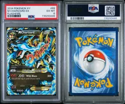 M Charizard EX 69/106 Pokemon Card Ultra Rare XY Flashfire PSA 6 - Image 3