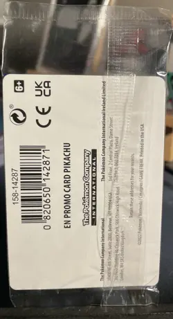 Pikachu 2022 Sealed Promo Card Pokemon Go Holo - Image 2