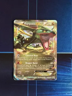 Rayquaza EX - 85/124 - Pokemon Dragons Exalted Black & White Ultra Rare Card LP - Image 1