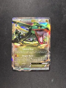 Rayquaza EX - 85/124 - Pokemon Dragons Exalted Black & White Ultra Rare Card LP - Image 1