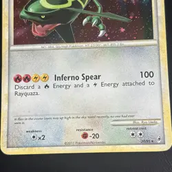Pokemon TCG Rayquaza Call of Legends Holo Rare Card 20/95 - Image 3