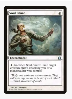 Soul Snare #32 Commander Magic Card in Protective Sleeve - Image 1
