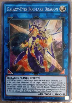 * GALAXY-EYES SOLFLARE DRAGON * PRISMATIC SECRET RARE MP19-EN188 YUGIOH! - Image 1