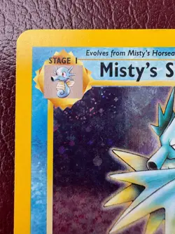Misty's Seadra Prerelease Pokemon Card - WOTC - Gym Heroes - 9/132 - HOLO NM (B) - Image 2