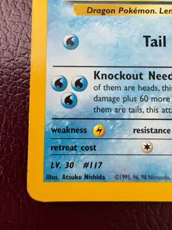 Misty's Seadra Prerelease Pokemon Card - WOTC - Gym Heroes - 9/132 - HOLO NM (B) - Image 4