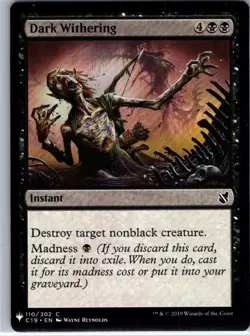 Dark Withering - 110 - The List Reprints - Magic MTG - NM - B3G1 - Image 1